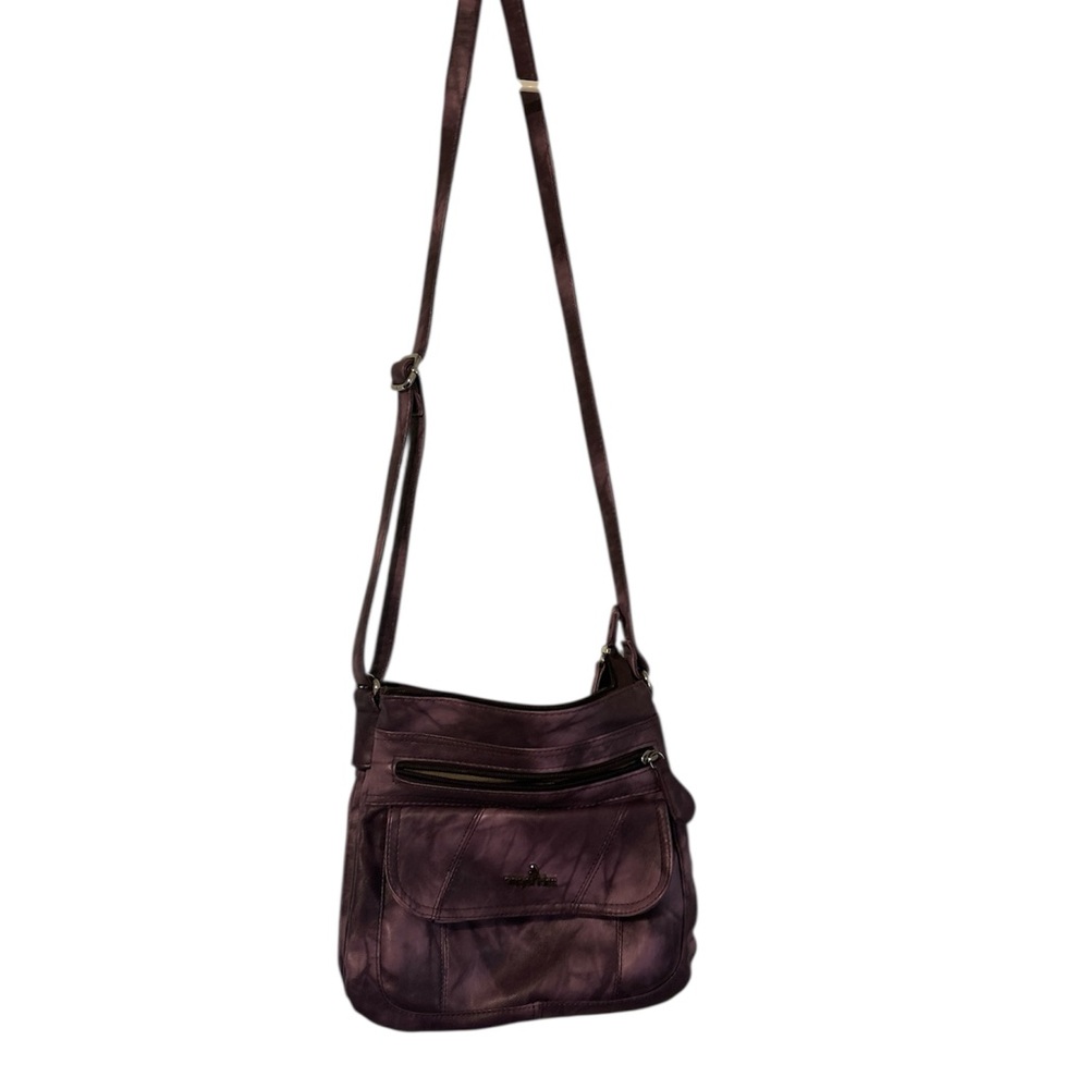 Angel Kiss Purple Crossbody Bag with Adjustable Strap